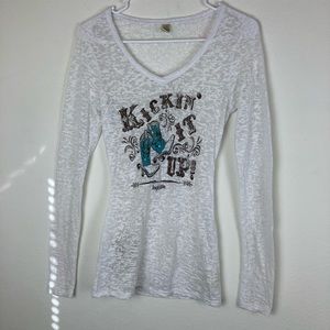 Cowgirl Justice - Kickin’ it up Long sleeve T